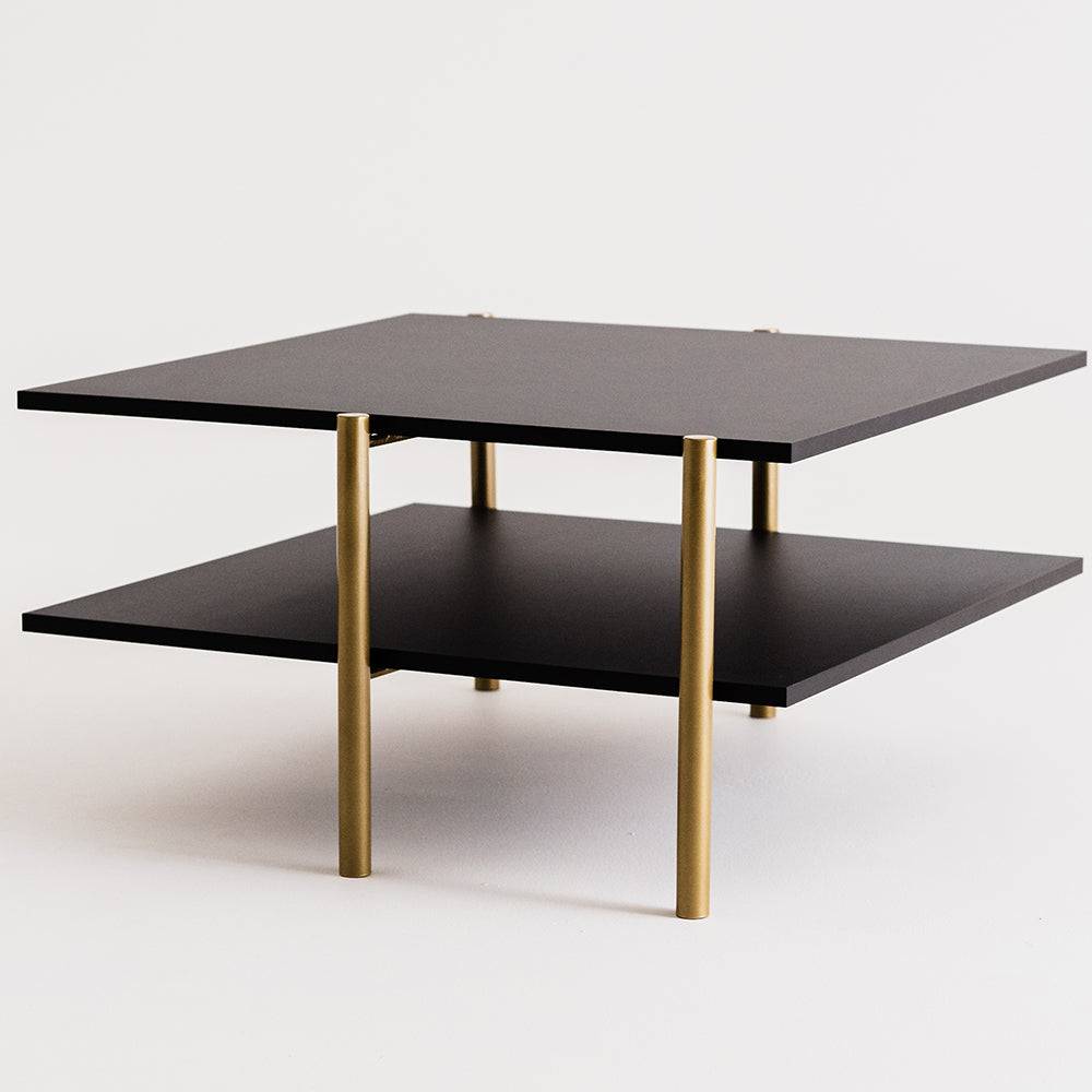 Tavolino RAVE BASIC 80 - nero, oro