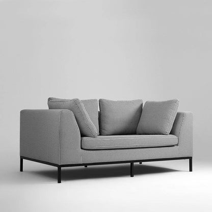 2-Sitzer-Sofa AMBIENT Dark Pepita Schwarz