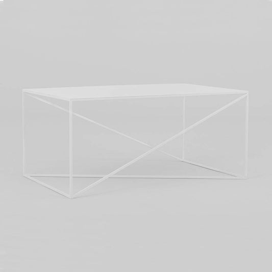Beistelltisch MEMO METAL 100x60 Weiß
