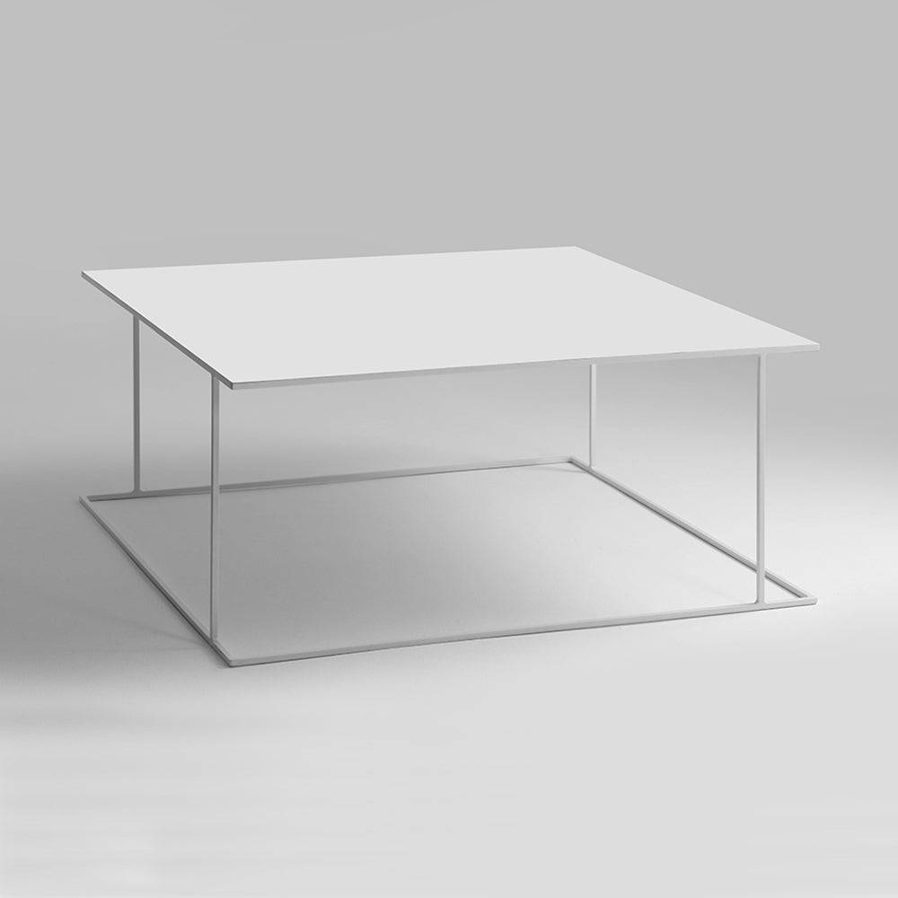 Tavolino WALT METAL 100x100 Bianco