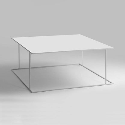 Tavolino WALT METAL 100x100 Bianco