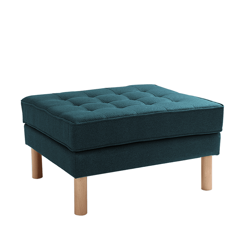Pouf TOPIC WOOD 75, Deep Sea, Naturale