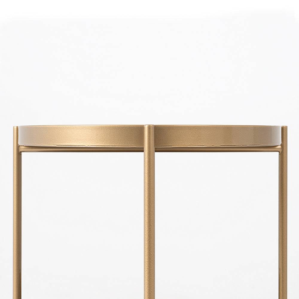 Tavolino laterale HANNA METAL - oro