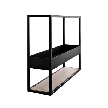 Scaffale sospeso HERBARIUM 100, rovere, nero