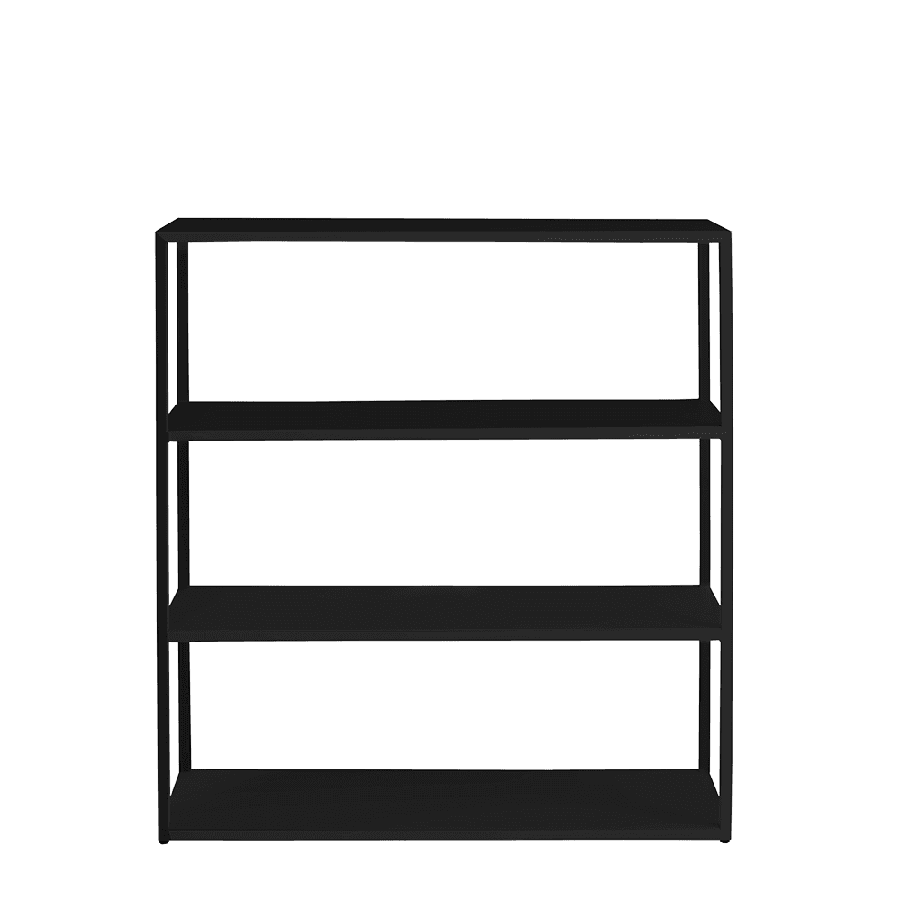 Libreria HYLLER METAL 100x110, nero