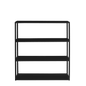 HYLLER METAL Bookcase 100x110, black