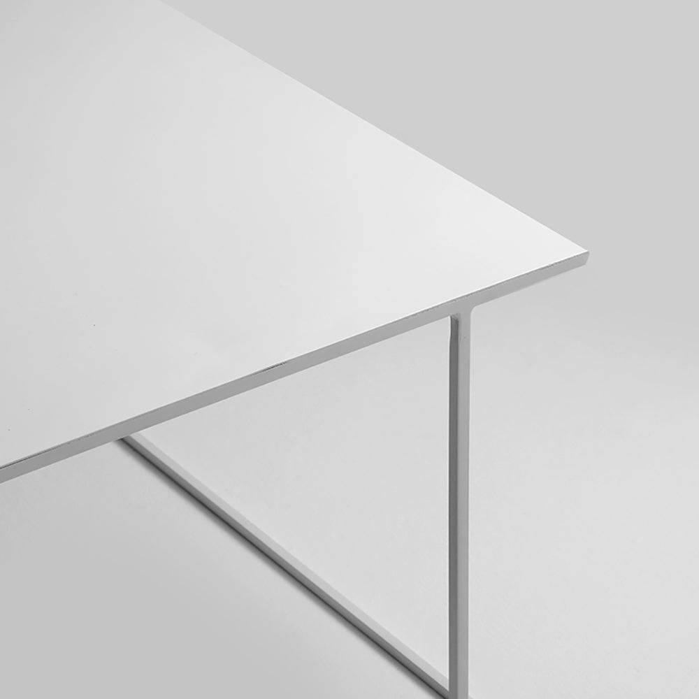 Tavolino WALT METAL 100x100 Bianco