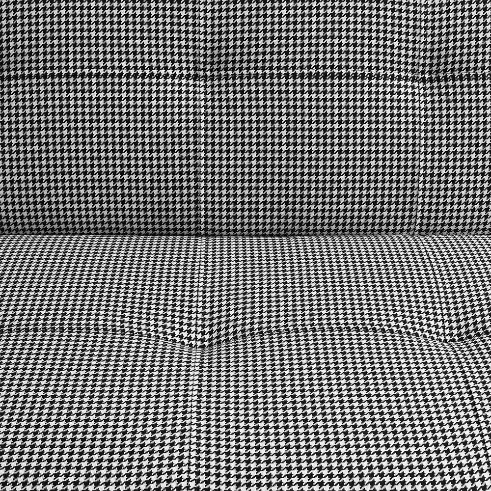 Divano letto 2 posti MODES Dark Pepita, nero