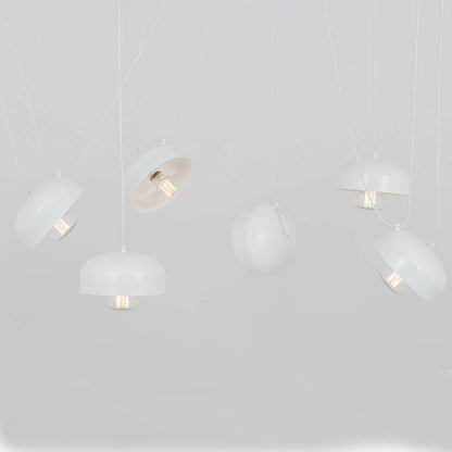 Lampadario POPO FLAT L 6 - Bianco