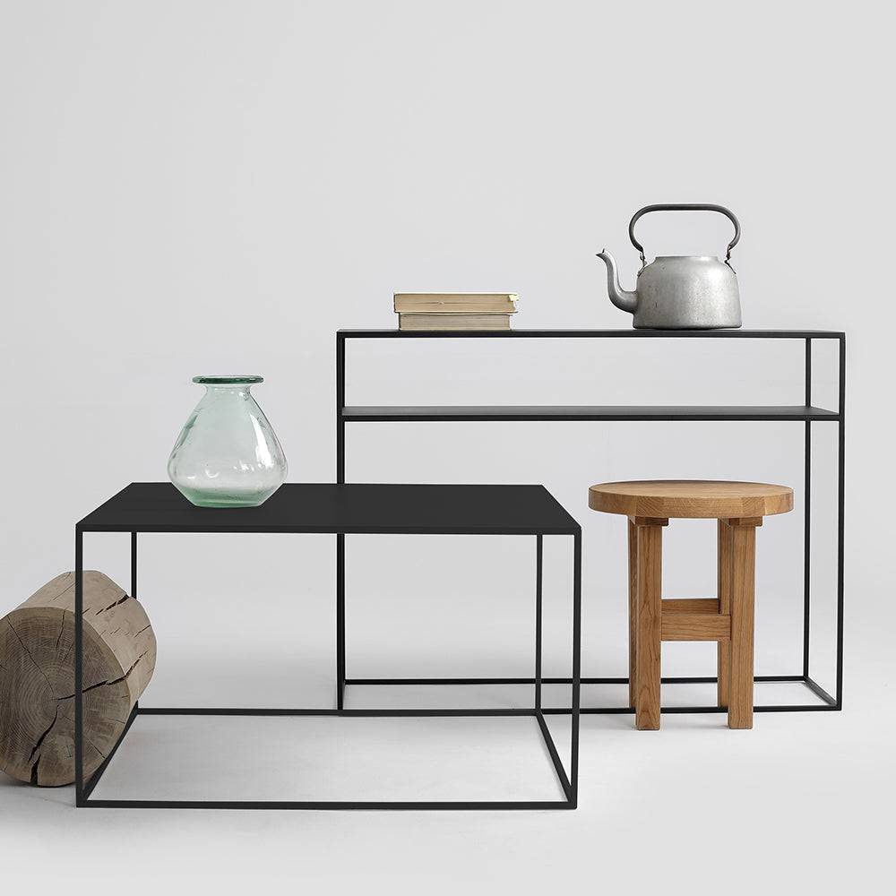Tavolino Tensio Metal 80 Nero