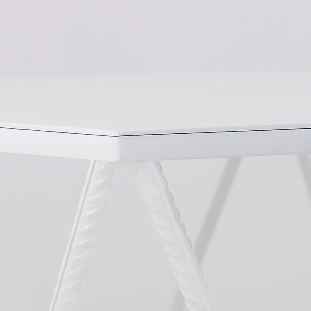 Tavolino DARYL METAL 55, bianco
