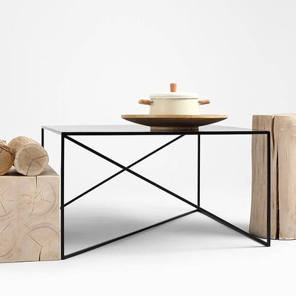 Couchtisch MEMO METAL 100x100 Schwarz