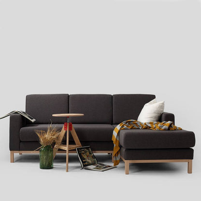 Ecksofa 2-Sitzer rechts SCANDIC, Carbon