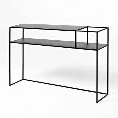 Tavolo Console Senso Flower Metal 120x25 Nero
