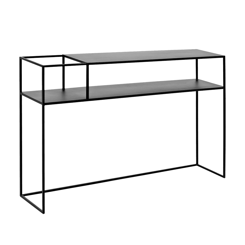 Konsole SENSO FLOWER METAL 120x25, schwarz