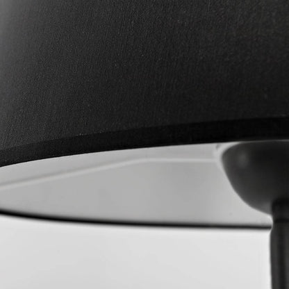 Lampada da Terra SHADE - Paralume Nero Base Nera