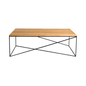 MEMO WOOD 140 coffee table, oak veneer, black