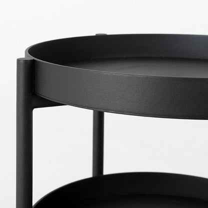 Beistelltisch HANNA METAL 40-2F – schwarz
