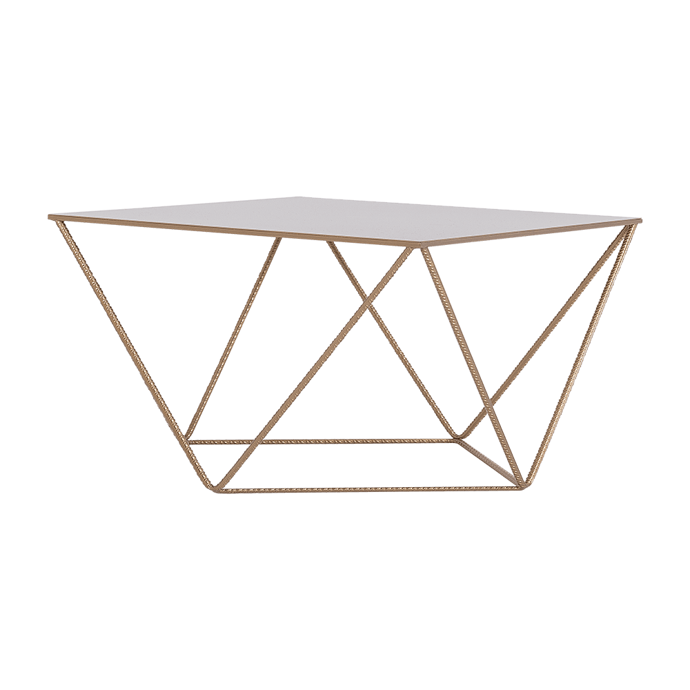 Tavolino DARYL METAL 80, oro