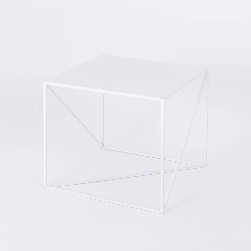 Tavolino laterale MEMO 50x50, Bianco