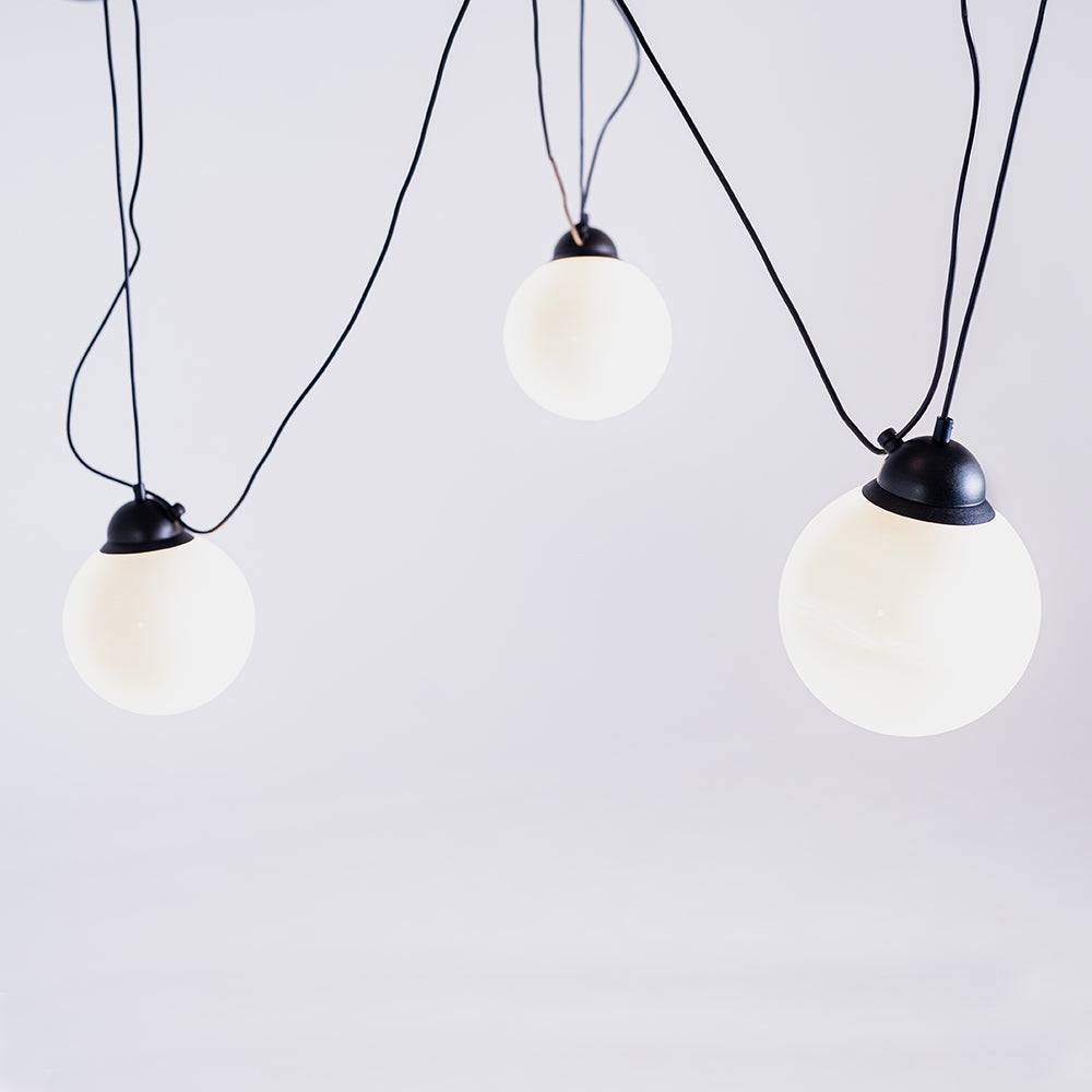 Lampada a sospensione POPO GLASS M 3 - nero