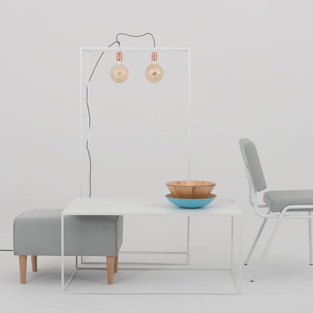 Beistelltisch TENSIO METAL 100x60, weiß