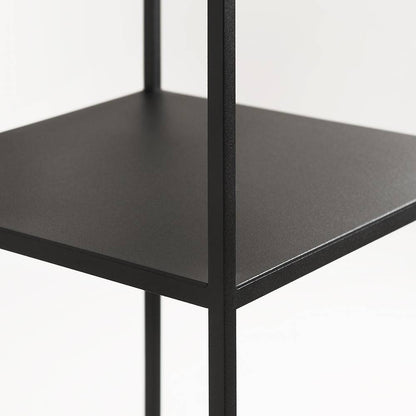 Libreria TENSIO PILLAR 3F 140x30, nero