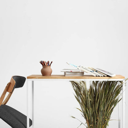 Credenza JULITA 92-1F, rovere, bianco
