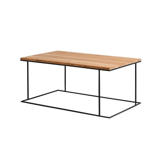 Couchtisch WALT 100x60 Eiche furniert, schwarz