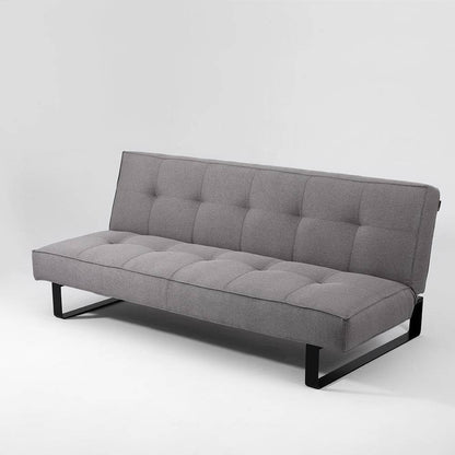 Divano Letto 2 Posti Sleek, Acciaio Nero