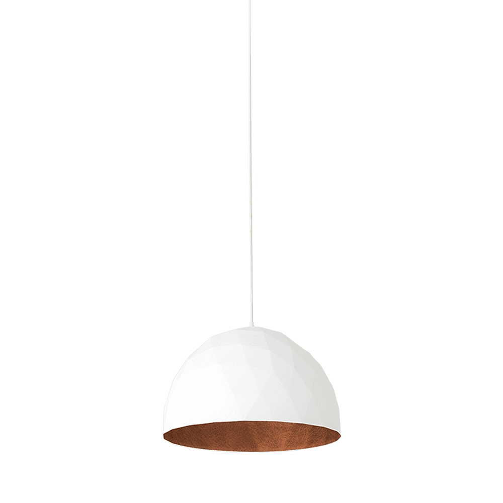 Lampada a Soffitto LEONARD M - Rame-Bianco