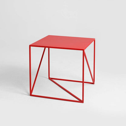 Tavolino laterale MEMO 50x50, Rosso