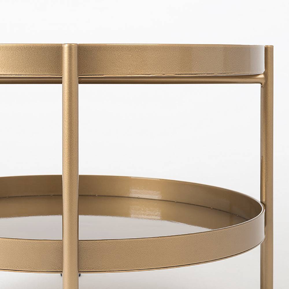 Beistelltisch HANNA METAL 40-2F - gold