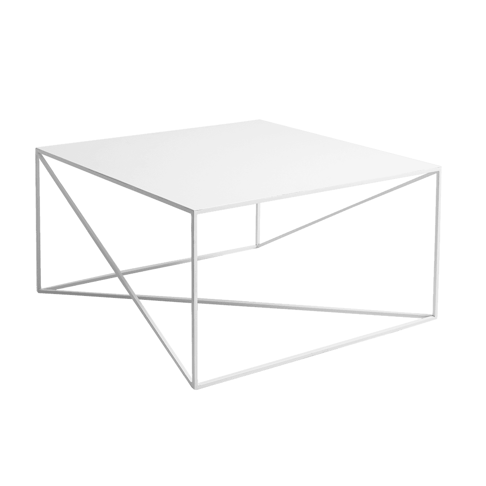 Beistelltisch MEMO METAL 80x80 Weiß