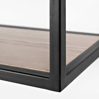 Scaffale sospeso HERBARIUM 100, rovere, nero