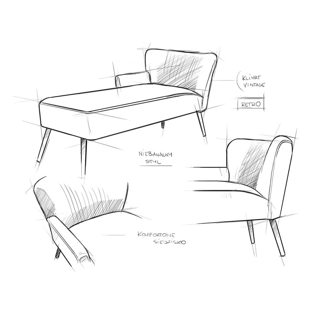 Chaise Lounge HARRY P - Staub, Natur