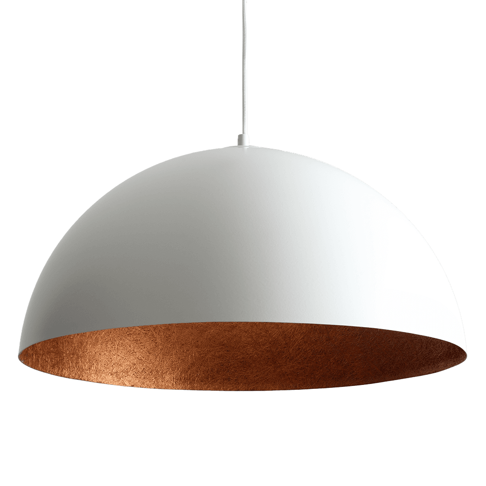 Plafoniera LORD 50 - Rame e Bianco