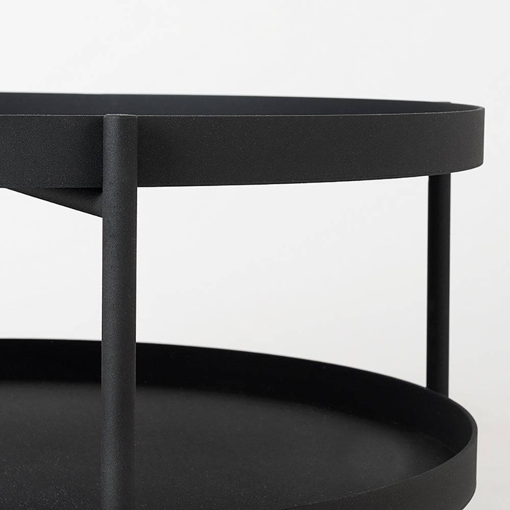 Tavolino da Caffè HANNA METAL 60 - Nero