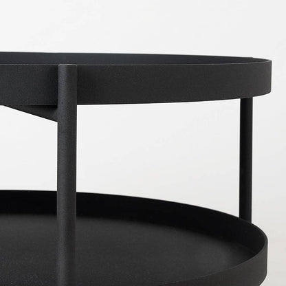 Tavolino da Caffè HANNA METAL 60 - Nero