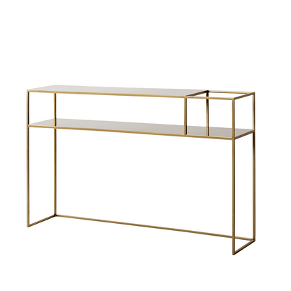 Tavolo Console Senso Flower Metal 120x25 Oro
