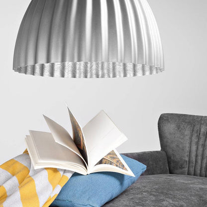 Lampada a sospensione PLISSART L argento
