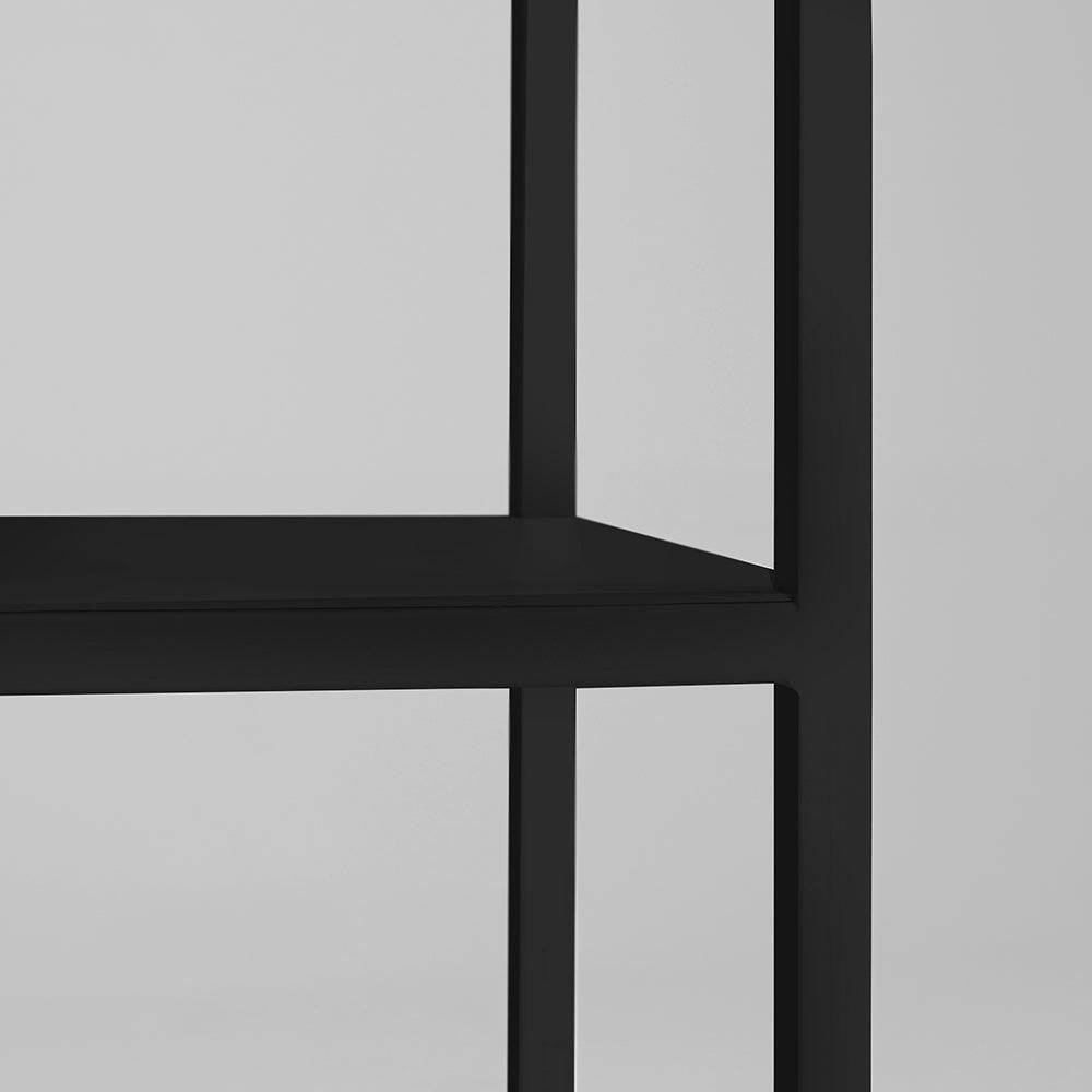 Libreria HYLLER METAL 100x110, nero