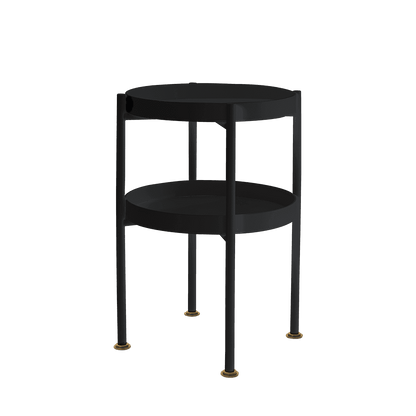 Beistelltisch HANNA METAL 40-2F – schwarz