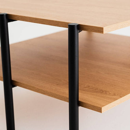 Tavolino RAVE BASIC 80 - quercia, nero