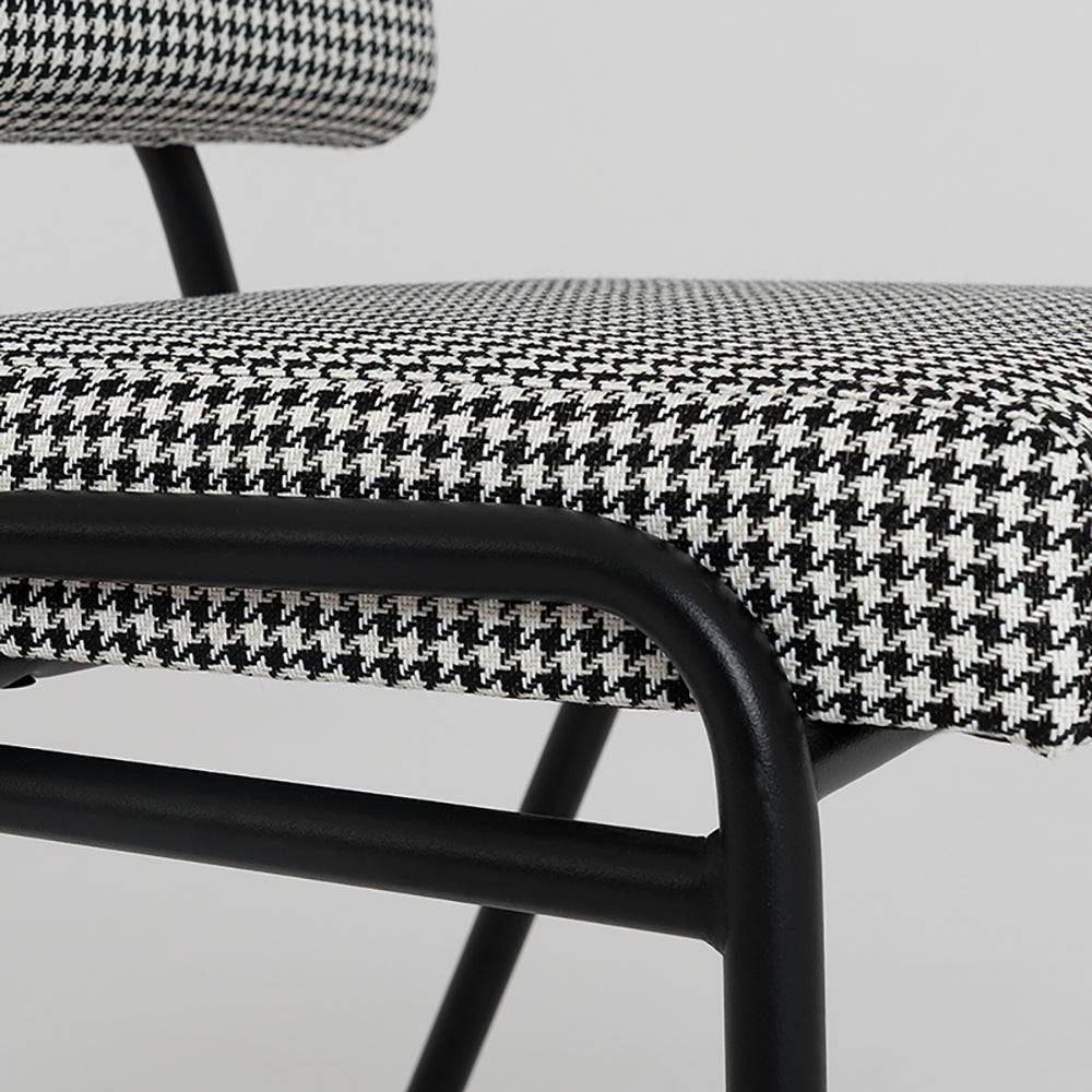 Sedia SIMPLE - pied de poule, nero
