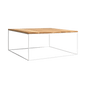 TENSIO WOOD Coffee Table 100x100, oak veneer, white