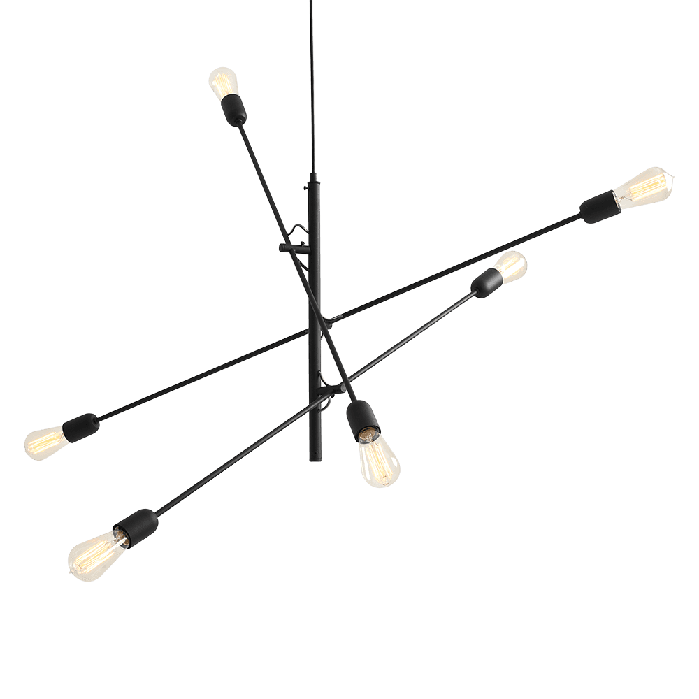 Lampada TWIGO 6 - Nero