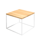 Coffee table TENSIO 50 SOLID WOOD, oak, white