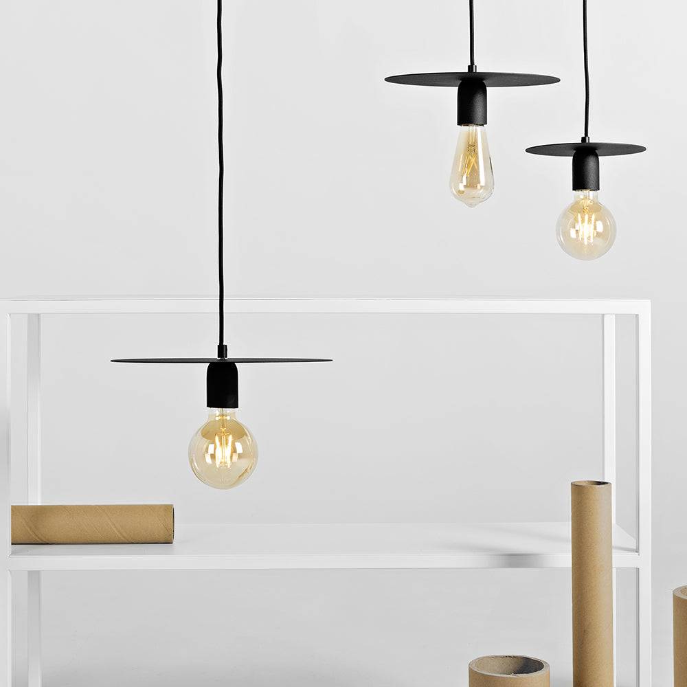 Lampada a Sospensione SKIVAS L - Nero