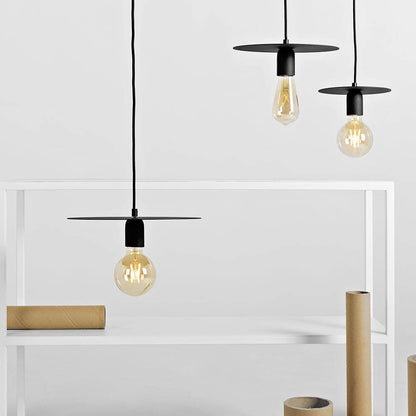Lampada a Sospensione SKIVAS L - Nero